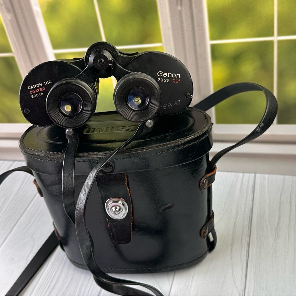 Vintage Canon Binoculars with Case
